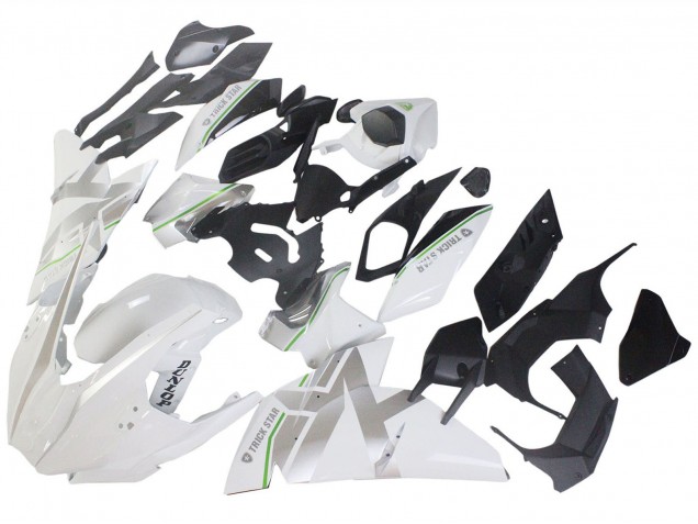 2015-2022 Kawasaki Ninja H2 Motorcycle Fairings - White Silver Green Canada Websites