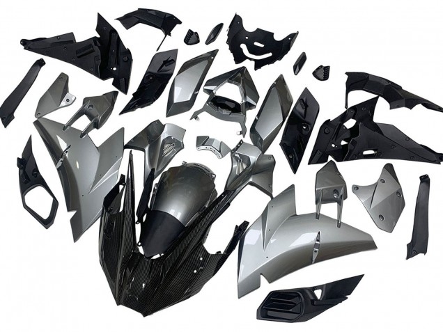 2015-2022 Kawasaki Ninja H2 Motorcycle Fairings - Silver Black Carbon Fiber Canada Websites