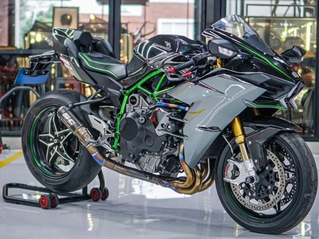 2015-2022 Kawasaki Ninja H2 Motorcycle Fairings - Grey Canada Websites