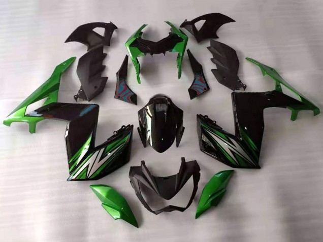 2015-2016 Kawasaki Z250/Z300 Motorcycle Fairings - Green Black White Canada Websites