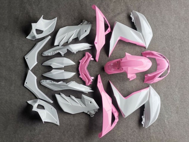 2015-2016 Kawasaki Z250/Z300 Motorcycle Fairings - White Pink Canada Websites