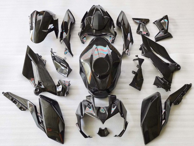 2018-2024 Kawasaki Z400 Motorcycle Fairings - Black Carbon Fiber Canada Websites