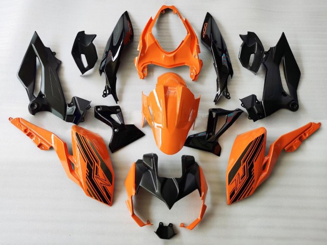 2018-2024 Kawasaki Z400 Motorcycle Fairings - Orange Glossy Black Canada Websites