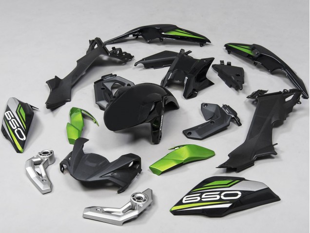 2017-2019 Kawasaki Ninja Z650 Motorcycle Fairings - Black Green Silver Canada Websites