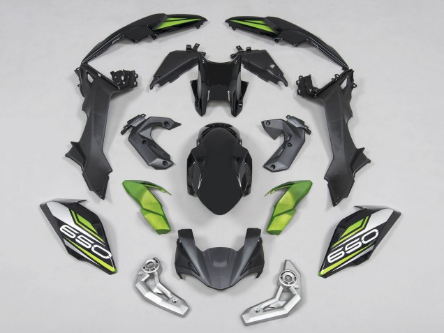 2017-2019 Kawasaki Ninja Z650 Motorcycle Fairings - Black Green Silver Canada Websites