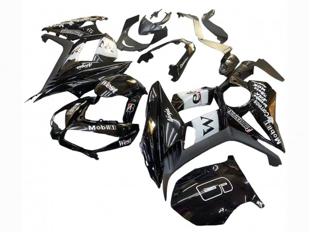 2010-2016 Kawasaki Z1000SX Motorcycle Fairings - Glossy Black Gold White Mobil West Canada Websites