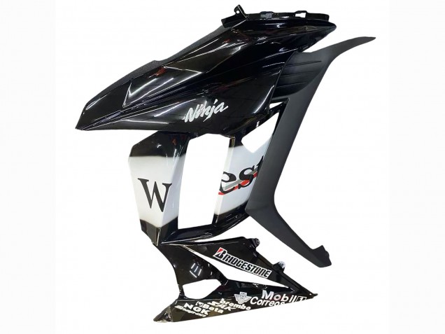 2010-2016 Kawasaki Z1000SX Motorcycle Fairings - Glossy Black Gold White Mobil West Canada Websites