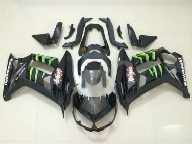 2010-2016 Kawasaki Z1000SX Motorcycle Fairings - Glossy Black Green Monster Canada Websites