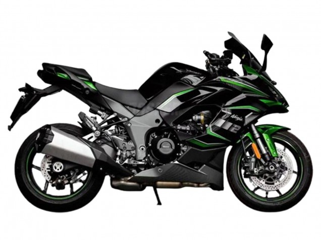 2020-2025 Kawasaki Z1000SX Motorcycle Fairing - Black Green Ninja Canada Websites