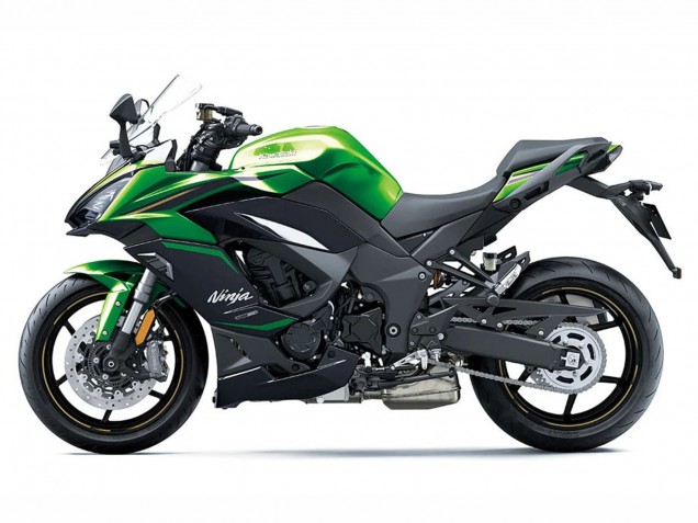 2020-2025 Kawasaki Z1000SX Motorcycle Fairings - Black Green Ninja Canada Websites