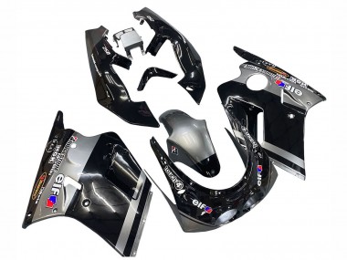1989-1990 Kawasaki ZXR250 Motorcycle Fairings - Glossy Black Grey Elf Touch4 Bridgestone Canada Websites