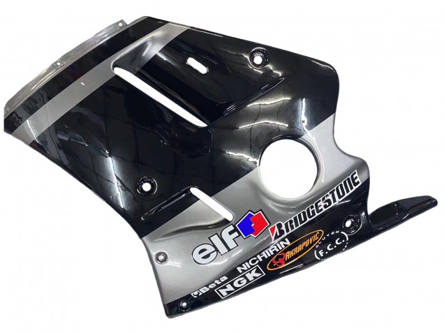 1989-1990 Kawasaki ZXR250 Motorcycle Fairings - Glossy Black Grey Elf Touch4 Bridgestone Canada Websites