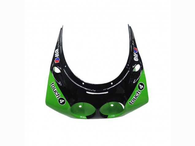1989-1990 Kawasaki ZXR250 Motorcycle Fairings - Green Glossy Black Elf Touch4 Bridgestone Canada Websites