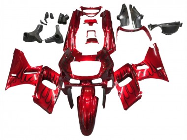1993-2007 Kawasaki ZZR400 Motorcycle Fairings - Red Black Flame Canada Websites