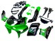 1993-2007 Kawasaki ZZR400 Motorcycle Fairings - Green Glossy Black Green Monster Elf Touch4 Bridgestone Canada Websites