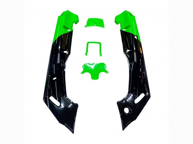 1993-2007 Kawasaki ZZR400 Motorcycle Fairings - Green Glossy Black Green Monster Elf Touch4 Bridgestone Canada Websites
