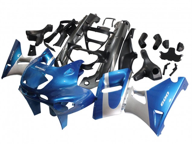 1993-2007 Kawasaki ZZR400 Motorcycle Fairings - Blue Silver Black Canada Websites