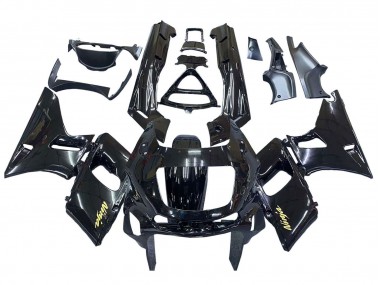 1998-2003 Kawasaki ZZR600 Motorcycle Fairings - Glossy Black Gold Ninja Canada Websites