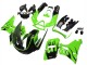 1998-2003 Kawasaki ZZR600 Motorcycle Fairings - Green Glossy Black Flame Canada Websites