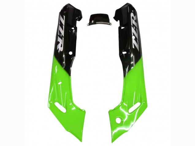 1998-2003 Kawasaki ZZR600 Motorcycle Fairings - Green Glossy Black Flame Canada Websites