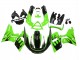 1998-2003 Kawasaki ZZR600 Motorcycle Fairings - Green Glossy Black Flame Canada Websites