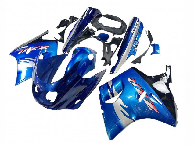 1993-2003 Kawasaki ZZR1100 Motorcycle Fairings - Blue Silver Black Canada Websites