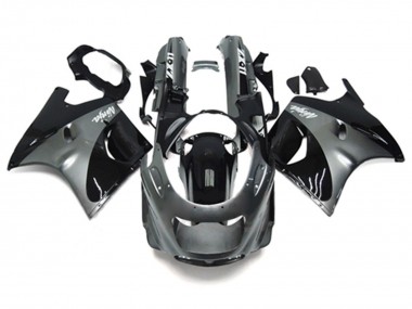 1993-2003 Kawasaki ZZR1100 Motorcycle Fairings - Grey Black Ninja Canada Websites