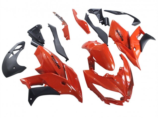 2015-2021 Kawasaki Versys 650 Motorcycle Fairings - Red Matte Black Canada Websites