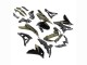 2022-2025 Kawasaki Versys 650 Motorcycle Fairings - Dark Green Black Canada Websites