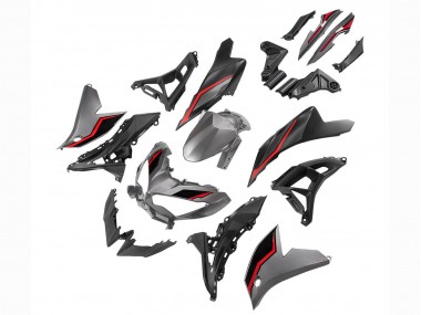2022-2025 Kawasaki Versys 650 Motorcycle Fairings - Grey Red Black Canada Websites