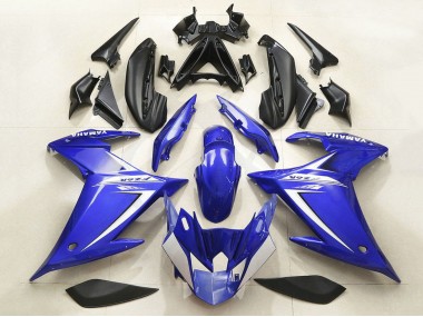 2009-2015 Yamaha FZ6R Motorcycle Fairing - Blue White Canada Websites
