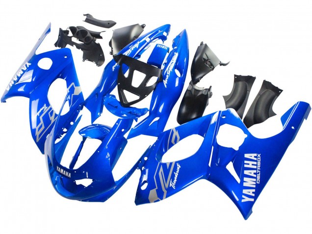 1996-2007 Yamaha YZF600R Thundercat Motorcycle Fairings - Blue White Silver Canada Websites