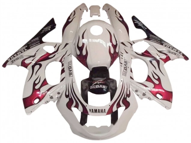 1996-2007 Yamaha YZF600R Thundercat Motorcycle Fairing - White Dark Red Canada Websites