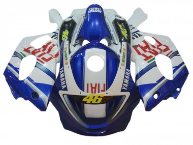 1996-2007 Yamaha YZF600R Thundercat Motorcycle Fairings - White Blue Red Fiat 46 Canada Websites