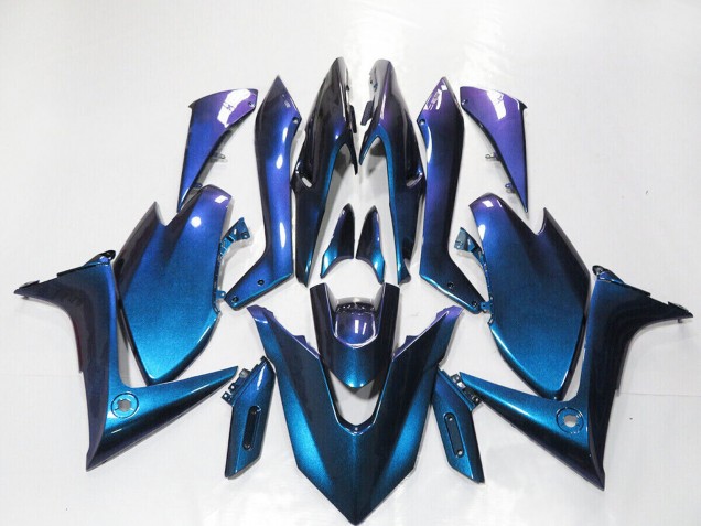 2019-2021 Yamaha TMAX560 Motorcycle Fairings - Gradient Dark Blue Purple Canada Websites