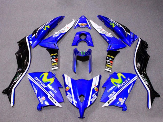 2012-2014 Yamaha TMAX530 Motorcycle Fairings - Blue Black White ENEOS MoviStar Yamalube Monster Canada Websites