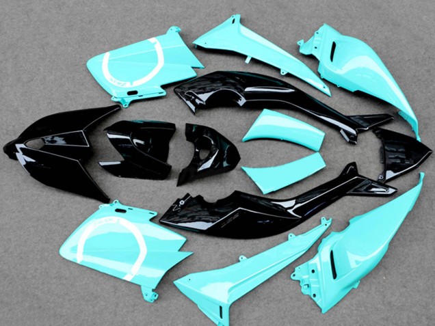 2012-2014 Yamaha TMAX530 Motorcycle Fairings - Light Blue Glossy Black Canada Websites