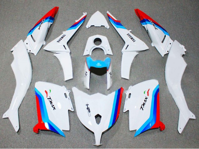 2012-2014 Yamaha TMAX530 Motorcycle Fairings - White Red Blue Canada Websites