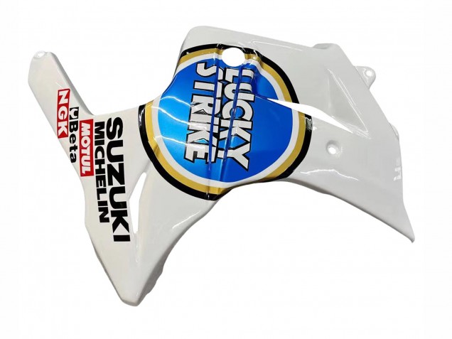 2003-2013 Suzuki SV650 Motorcycle Fairings - White Blue Lucky Strike Motul Canada Websites