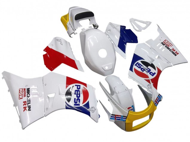 1984-1987 Suzuki RG400 RG500 RG400/500 Motorcycle Fairings - White Red Blue Yellow Motul Michelin Pepsi Canada Websites