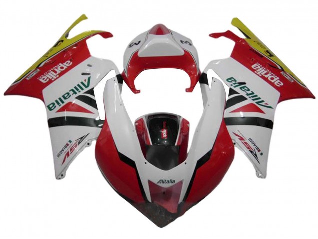 2003-2006 Aprilia RSV1000 Motorcycle Fairings - White Red Green Yellow Alitalia Canada Websites
