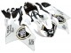 2003-2006 Aprilia RSV1000 Motorcycle Fairings - White Black Lucky Strike Motul Michelin Canada Websites