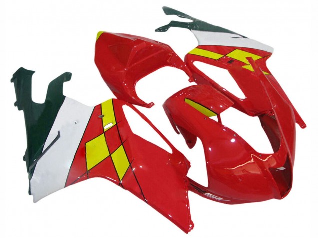 2003-2006 Aprilia RSV1000 Motorcycle Fairings - Red Yellow White Canada Websites