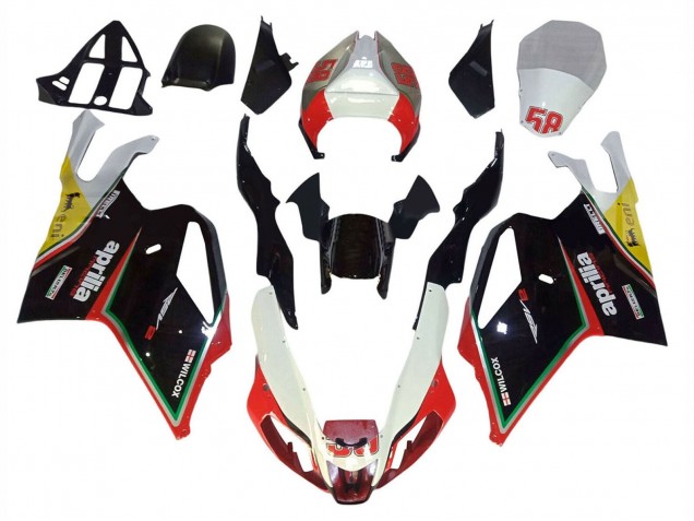 2003-2006 Aprilia RSV1000 Motorcycle Fairings - White Black Red Yellow 58 Canada Websites