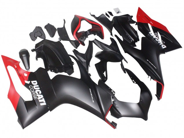 2020-2024 Ducati Panigale V2 Motorcycle Fairings - Red Matte Black Corse Canada Websites