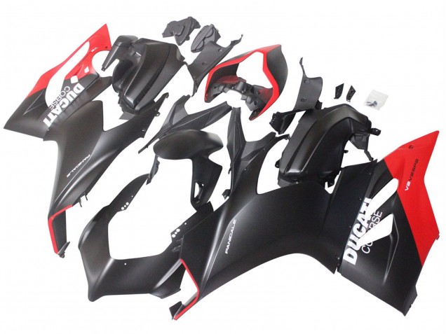 2020-2024 Ducati Panigale V2 Motorcycle Fairings - Red Matte Black Corse Canada Websites