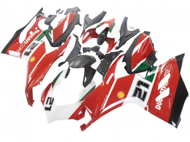 2020-2024 Ducati Panigale V2 Motorcycle Fairings - White Red Green Matte Black Corse 21 Canada Websites
