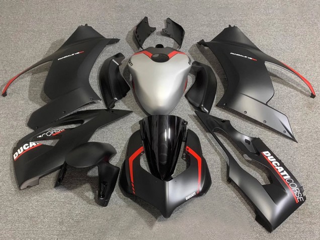 2020-2024 Ducati Panigale V2 Motorcycle Fairings - Silver Red Matte Black Corse Canada Websites