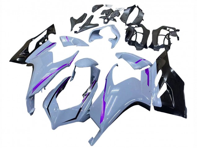 2020-2024 Ducati Panigale V2 Motorcycle Fairings - Glossy Grey Purple Glossy Black Canada Websites