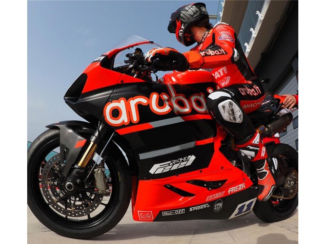 2018-2019 Ducati Panigale V4 V4S Motorcycle Fairings - Red Glossy Black Aruba 11 Canada Websites